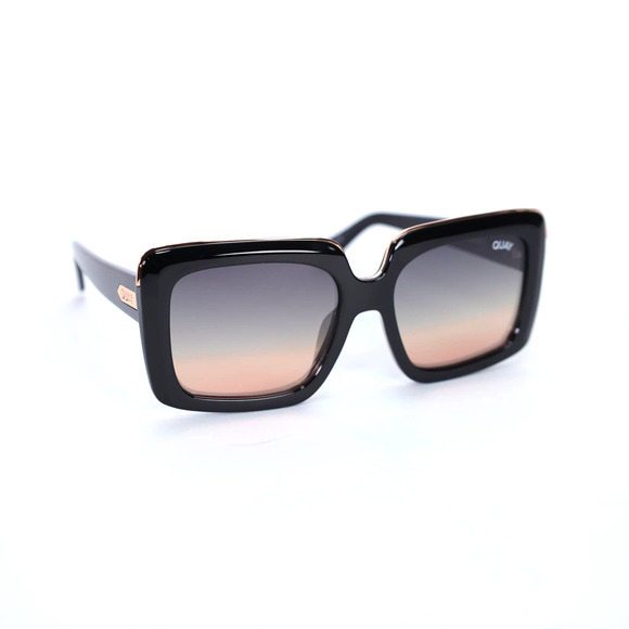 Quay Australia TOTAL VIBE REMIXED Square Women Sunglasses - Black/Multi - NWT - Picture 4 of 12
